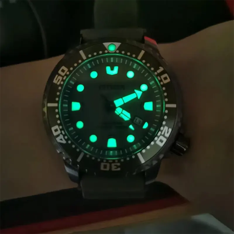 Citizen Promaster Marine Eco-Drive Green Men's Watch- BN0157-11X